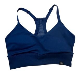 Zobha Women's High Support Sports Bra Blue Size M Adjustable Straps